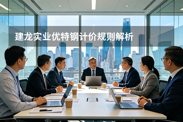 建龙实业优特钢计价规则解析