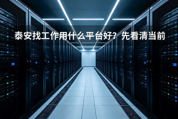 泰安找工作用什么平台好？先看清当前招聘现状