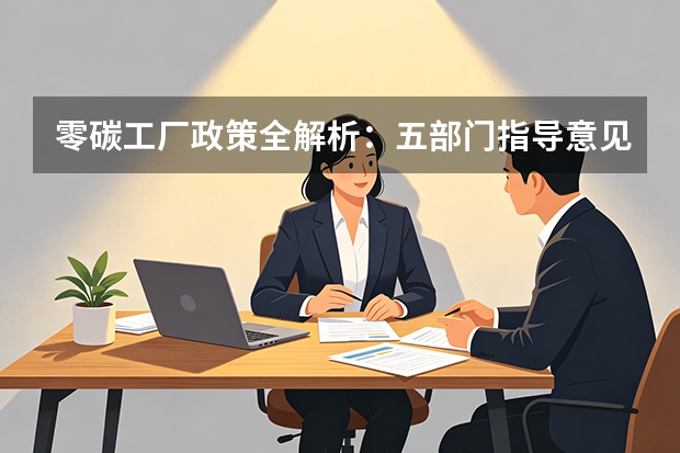 零碳工厂政策全解析：五部门指导意见引领工业绿色转型