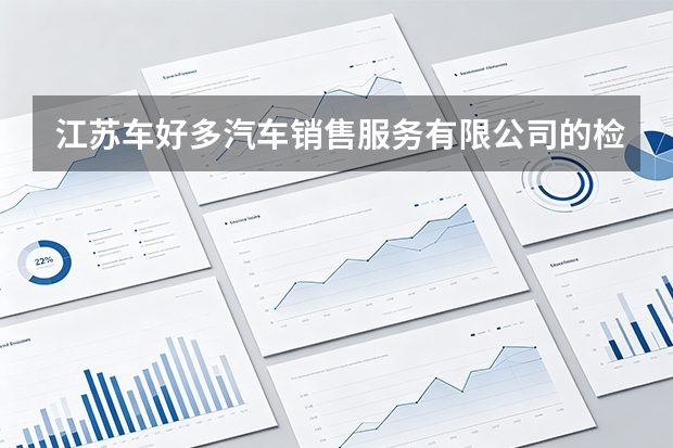 江苏车好多汽车销售服务有限公司的检测流程包含哪些项目？