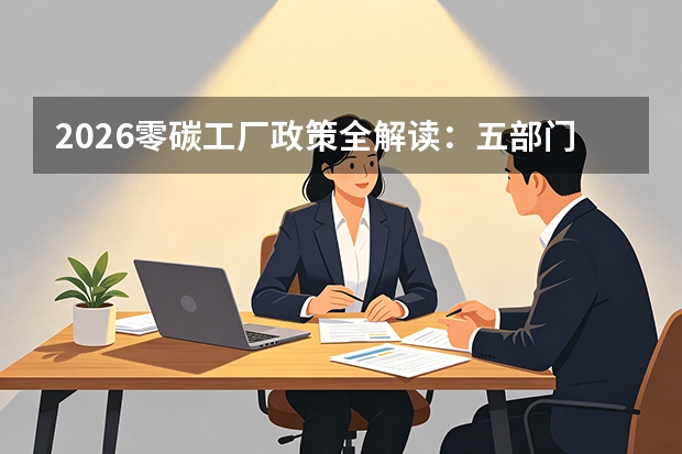 2026零碳工厂政策全解读：五部门13号文核心要点与制造企业应对指南