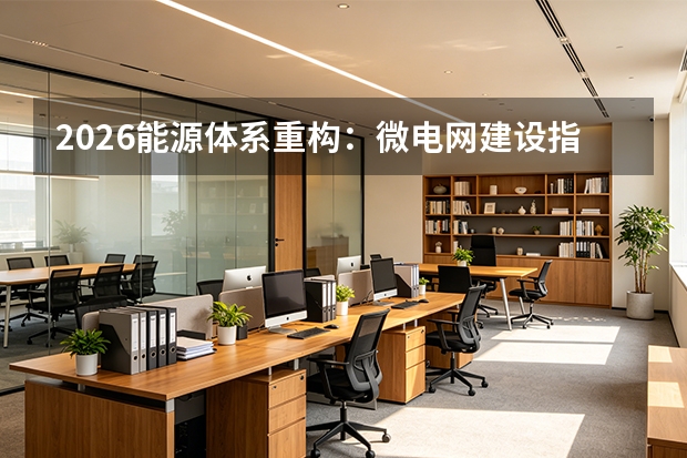 2026能源体系重构：微电网建设指南发布与容量电价机制落地