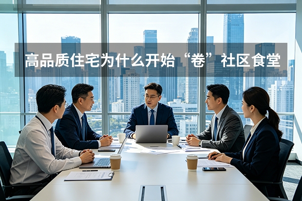 高品质住宅为什么开始&ldquo;卷&rdquo;社区食堂？从新东升&middot;佑园说起